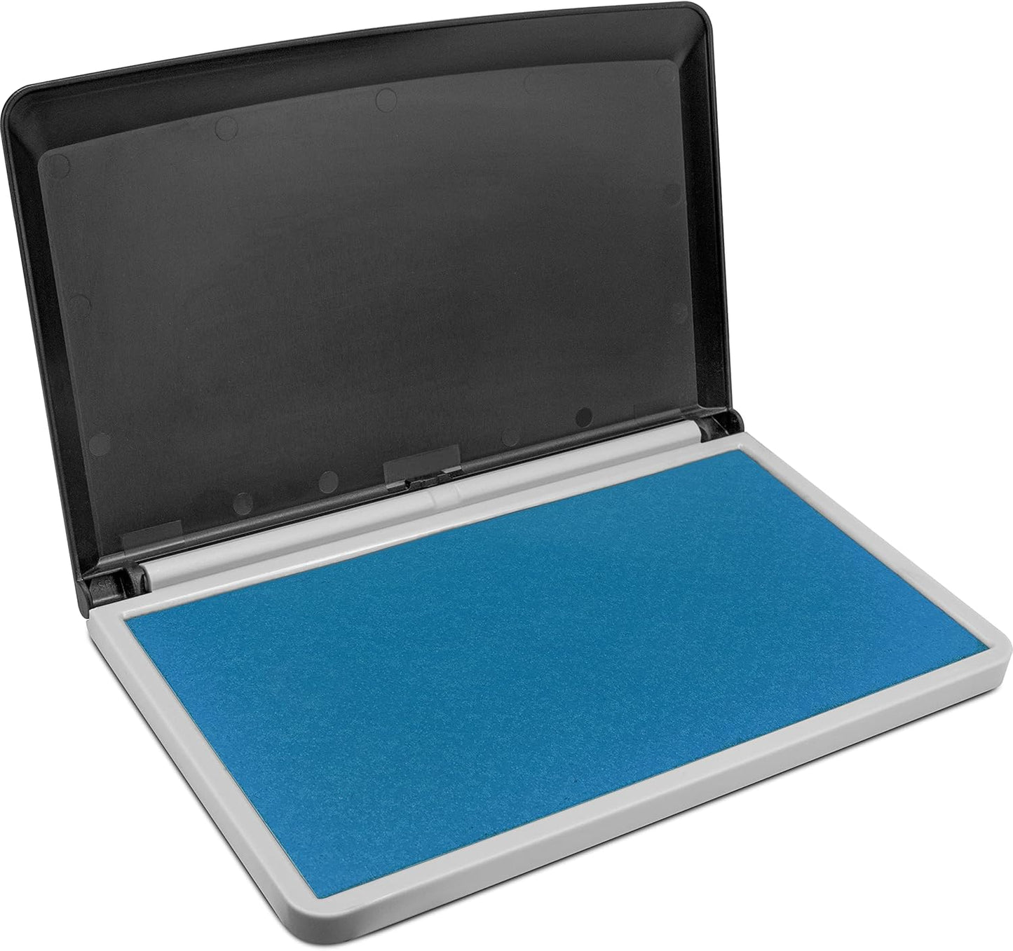 MaxMark Large Premium Sky Blue Ink Stamp Pad - 3.5" x 6.25" - Quality Felt Pad