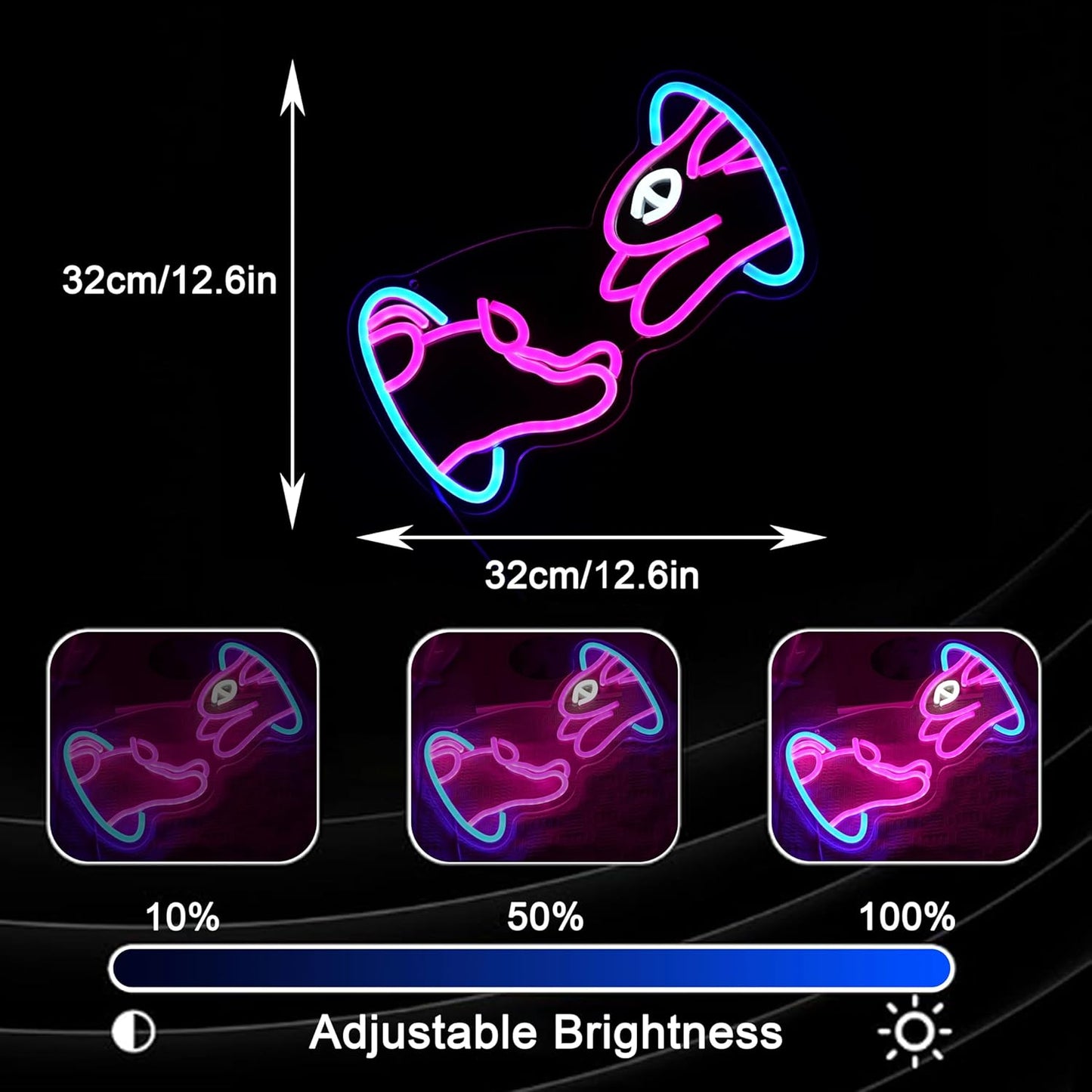 Easter Bunny Neon Sign Trendy Bunny Crossing Hole LED Light Sign for Wall Decor Dimmable Pink Rabbit Neon Light Sign for Bedroom Classroom Bar Man Cave Birthday Party Easter Gift Boy Girl