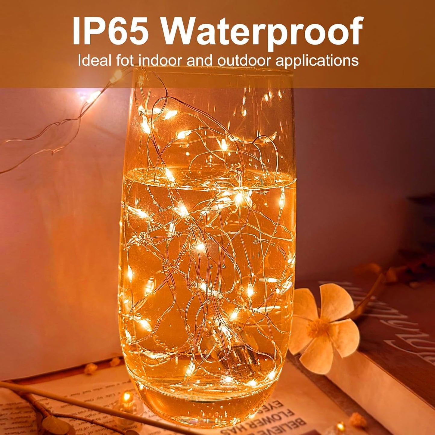 Orange Led Fairy Lights Battery Operated for Halloween, 12 Pack LED Mini String Lights, 7FT 20LED Silver Wire Firefly Starry Moon Light for DIY Fairy String Light Indoor for Halloween Party Decor