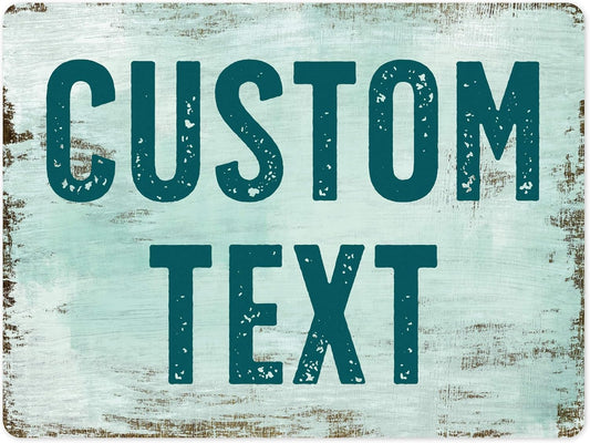Custom Sign, Custom Street Sign, 11 Font Colors, 13 Font Styles, 4 Hole Options, 22 Sizes, 18x24 Inches, Rust Free DiBound, Fade Resistant, Made in USA by My Sign Center (Shabby Chic)
