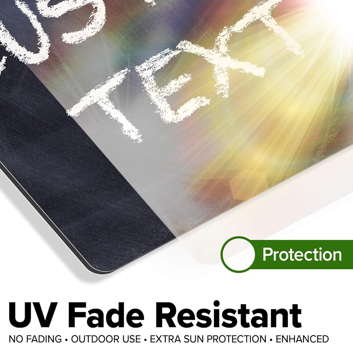 Custom Sign, Custom Street Sign, 11 Font Colors, 13 Font Styles, 4 Hole Options, 22 Sizes, 12x12 Inches, Rust Free DiBound, Fade Resistant, Made in USA by My Sign Center (Chalkboard Black)