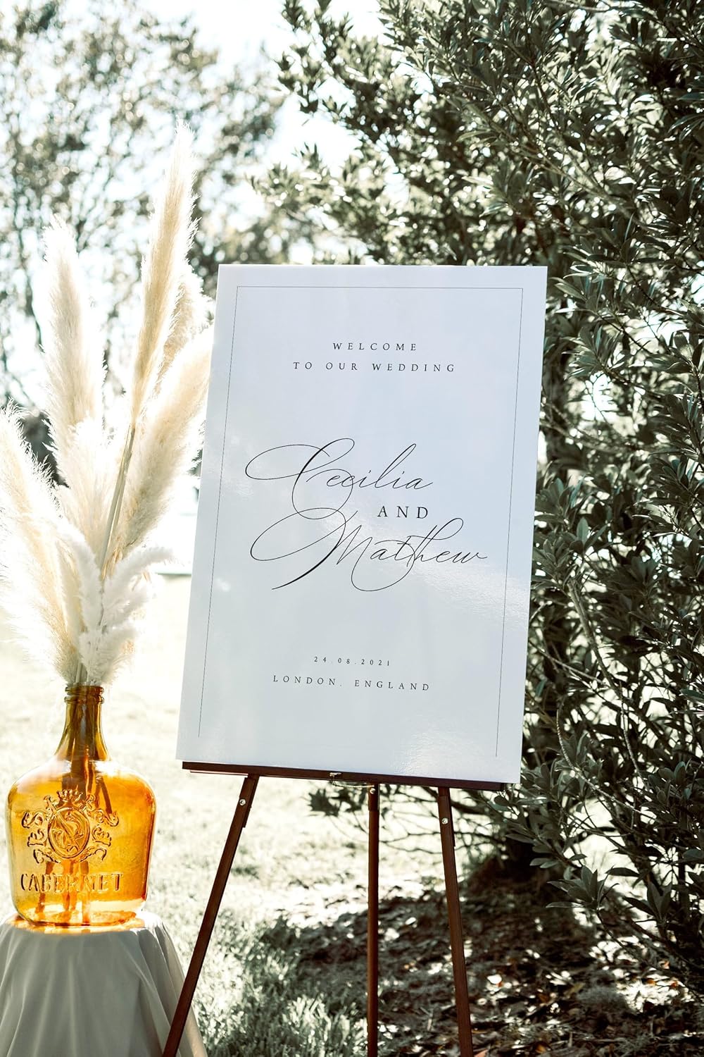 Welcome Wedding Sign Personalized, Personalized Wedding Welcome Sign Decorations Decor