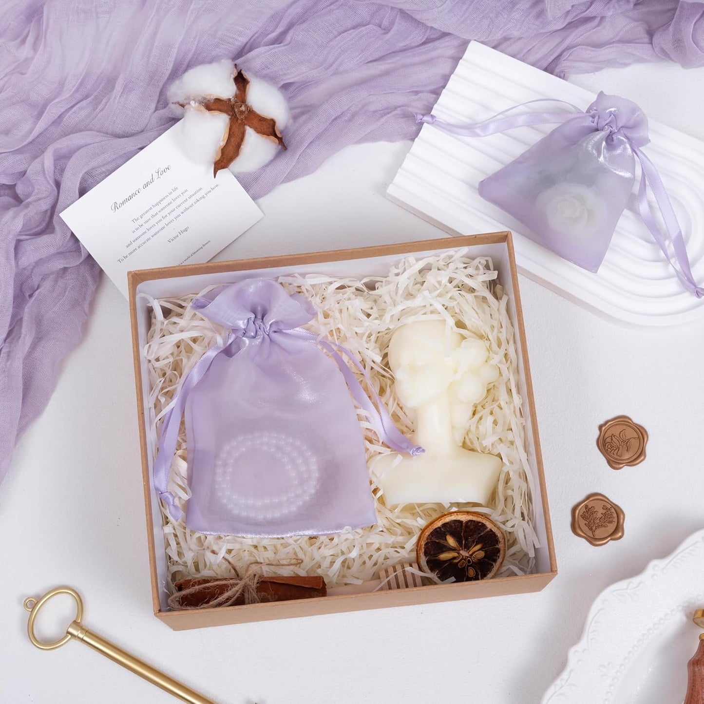 20 Pcs Lilac Purple Small Organza Bags 3X4 inch for Wedding Favors with Drawstring, Mini Mesh Gift Bags Jewelry Pouch for Candy Bridal Shower Party Favor Baby Shower Christmas