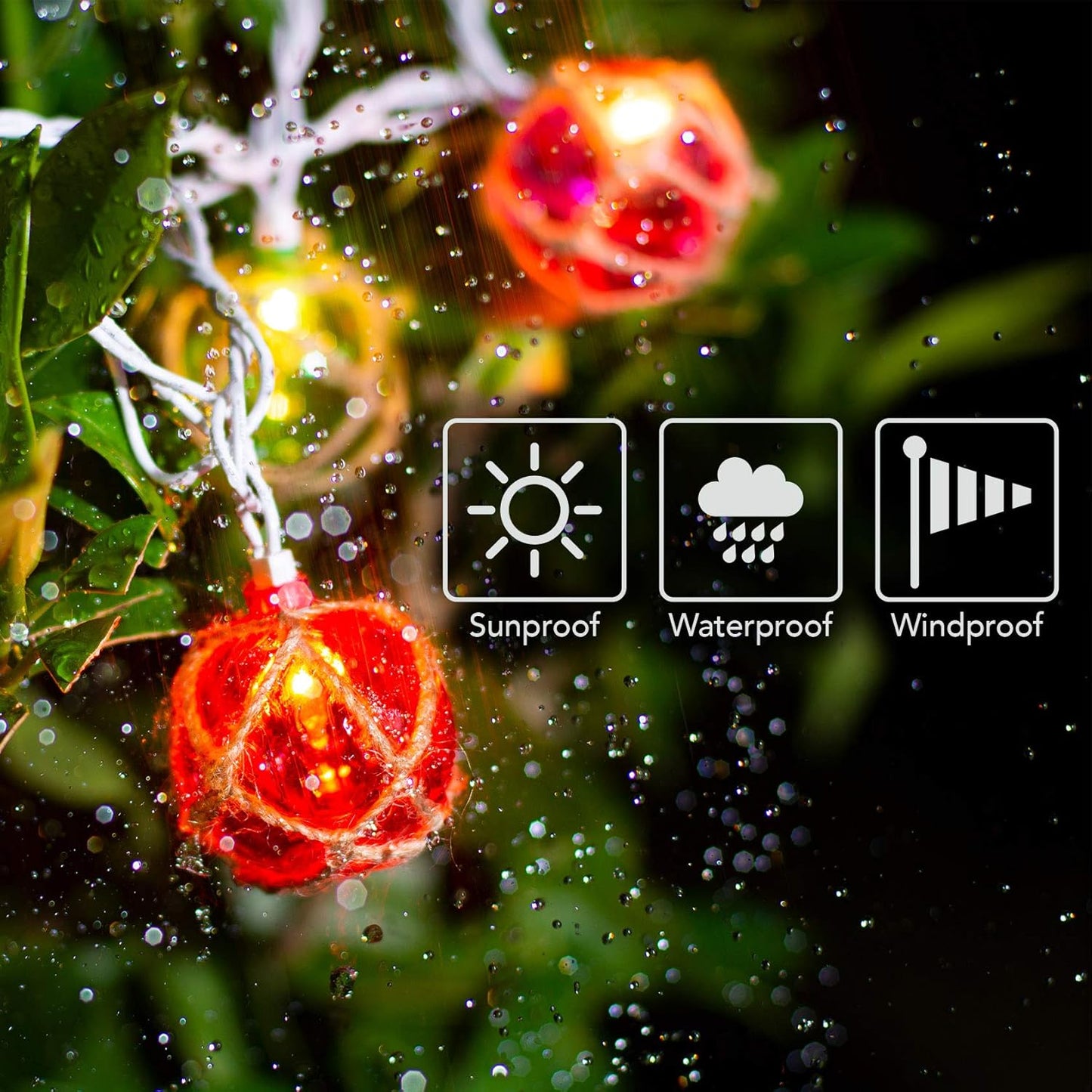 Nautical Fishing Float String Lights, Beach Themed Buoy Lights Set of 10 Multicolor String Lights for Indoor Home Decor and Outdoor Patio Decorations