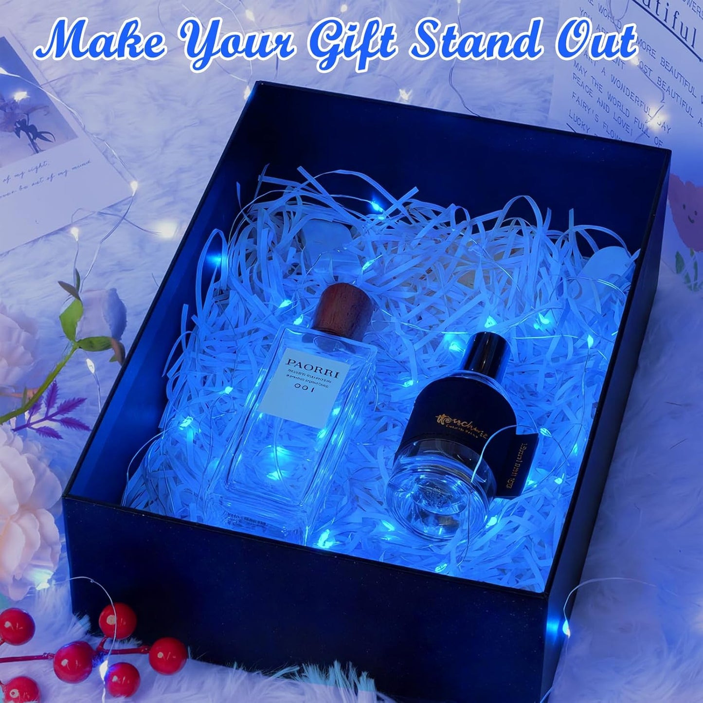 Lakumu 6 Pack Fairy Lights Battery Operated -7FT 20LED String Lights Silver Wire Firefly Starry Lights for DIY Christmas Decorations Mason Jar Wedding Party Centerpiece Table Decor, Blue