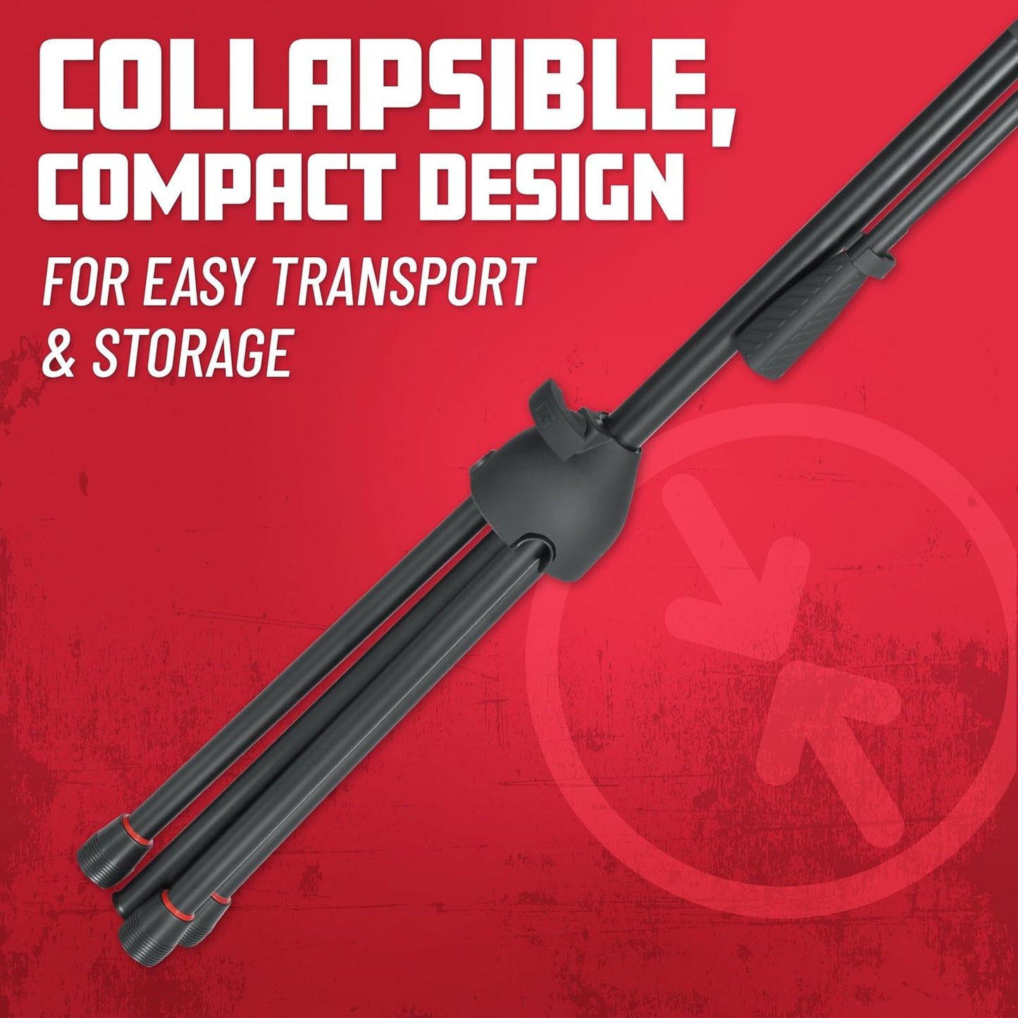 Gator Frameworks Deluxe Tripod Microphone Stand with Clutch Height Adjustment and Telescopic Boom Arm, (GFW-MIC-2120)