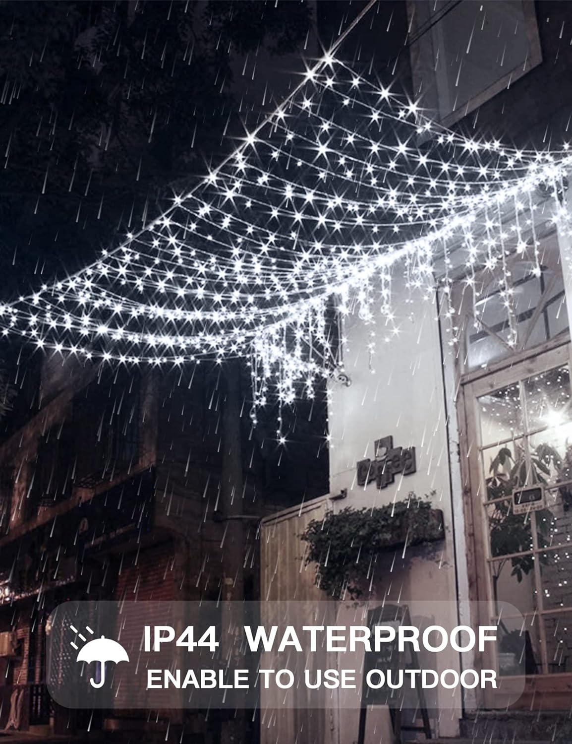 suddus White Curtain Lights for Bedroom Wall, 200 Led Twinkle Lights with Remote 8 Modes Timer, USB Plug-in String Lights for Wedding, Party, Backdrop, Birthday, Window Decorations, (6.5ft*6.5ft)