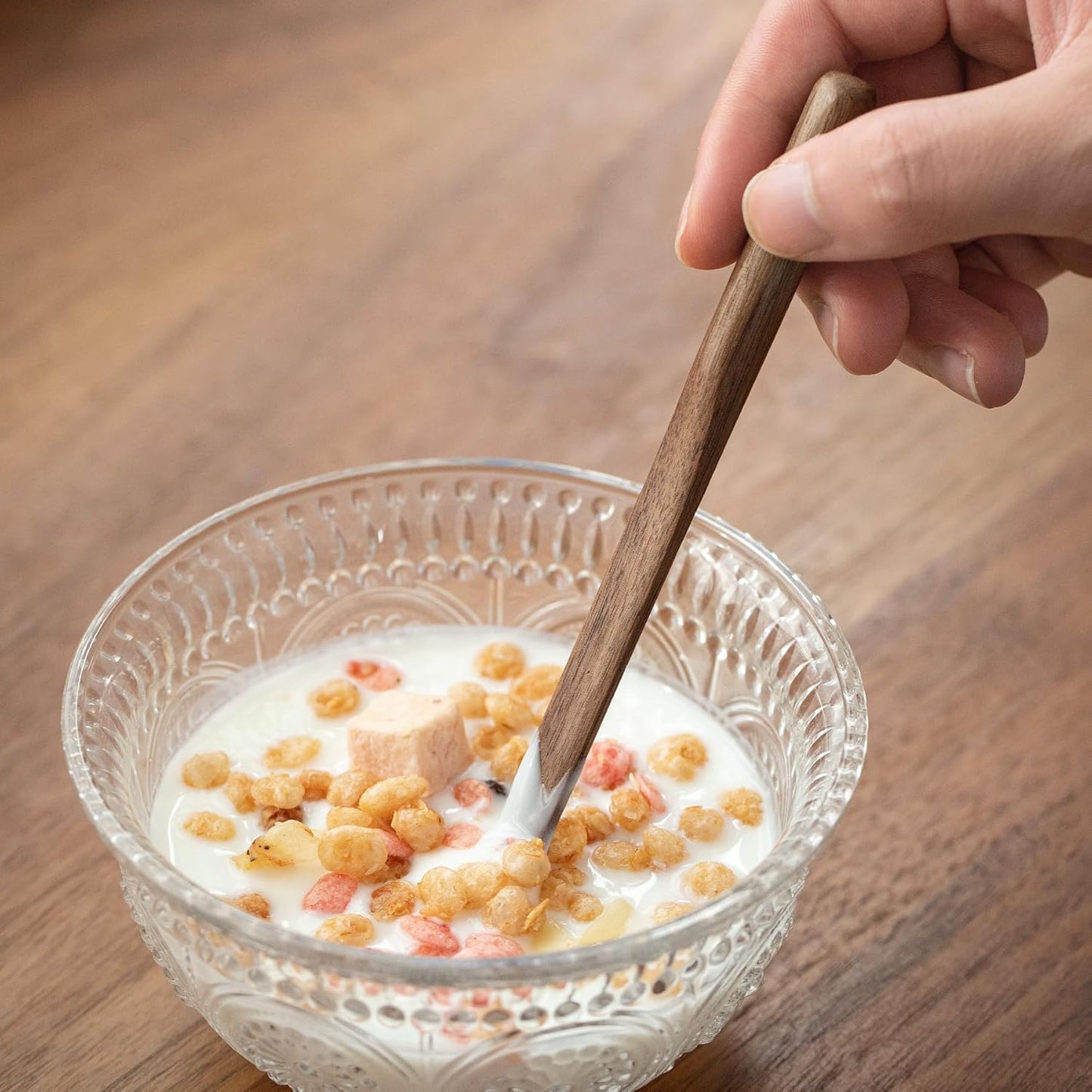 Black Walnut Wood 4Pcs Coffee Stirrers 6″ Reusable & Multifunctional for Coffee, Drinks, Tea, Milk, Oatmeal, Crafts and Oil, butter spreader Great for jam, jelly, peanut butter etc.