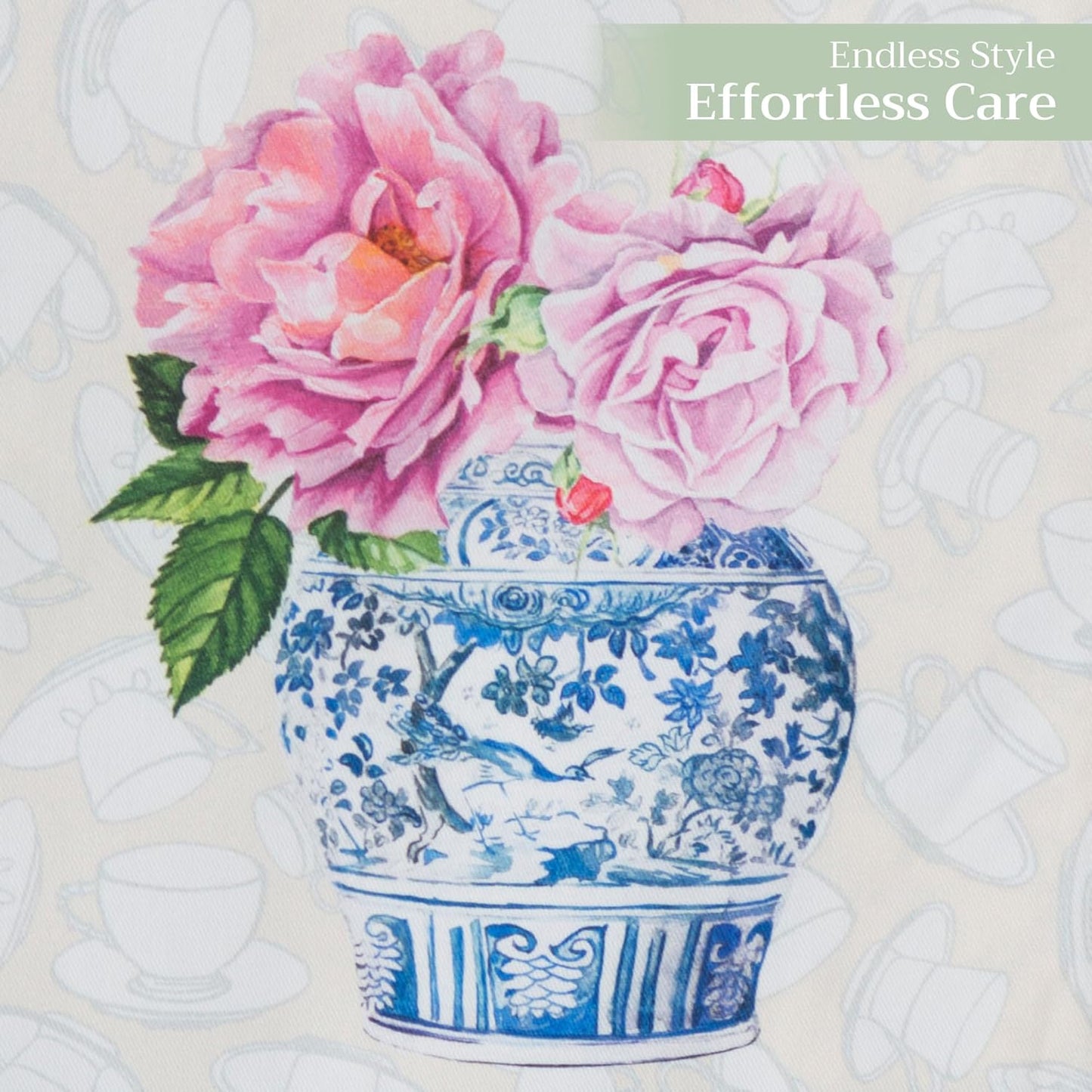 Maison d' Hermine Table Runner 100% Cotton Double Layer Table Runners 72 inches Long Decorative for Home Kitchen Dining Party Baby Shower Wedding Bridal Shower Spring Summer (Canton, 14.50" x 72")