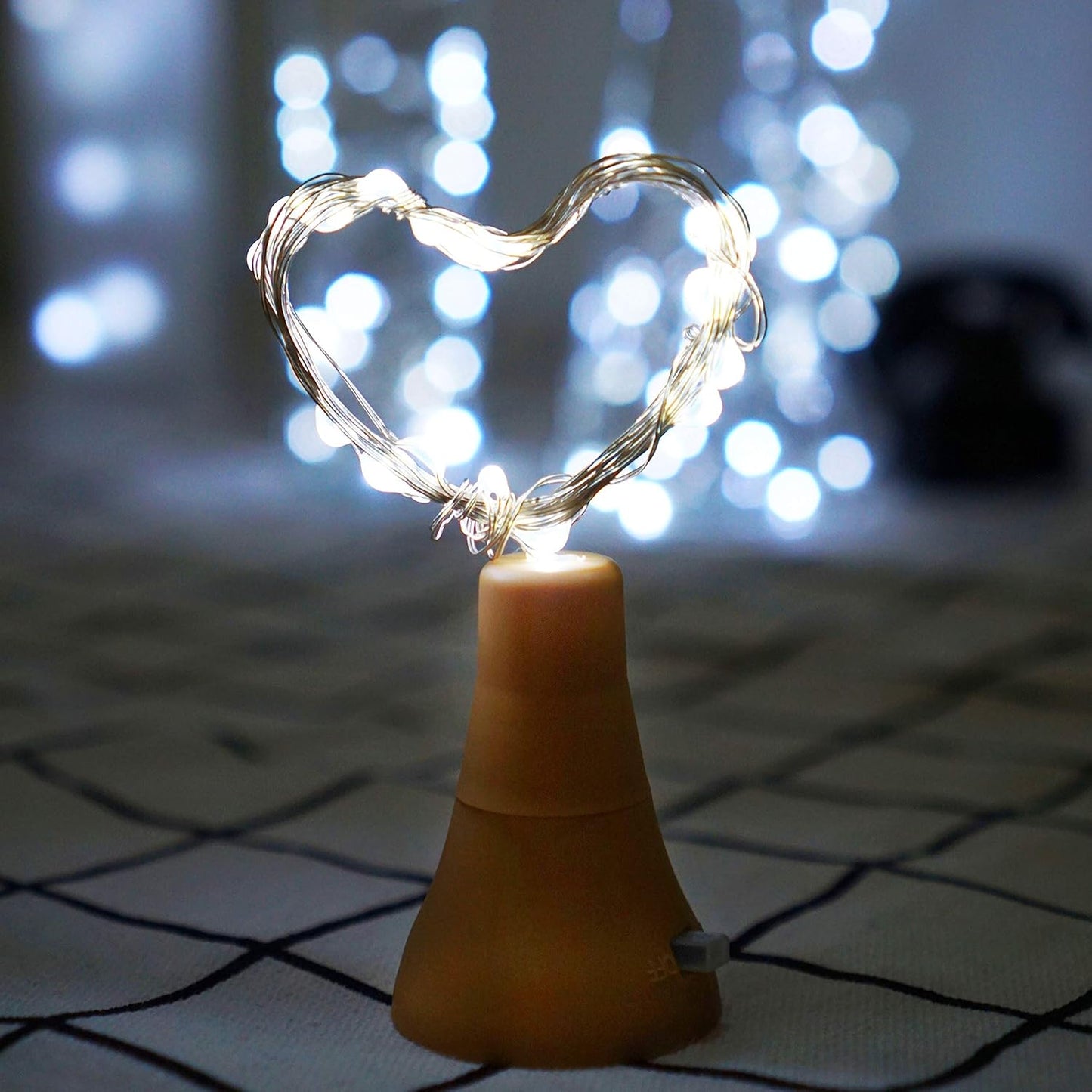 Decorman Upgraded 10 Pack Solar Wine Bottle Lights 20 LEDs Waterproof Silver Wire Cork Lights for Party, Wedding, Christmas, Holiday, Outdoor, Garden, Patio, Pathway Decor