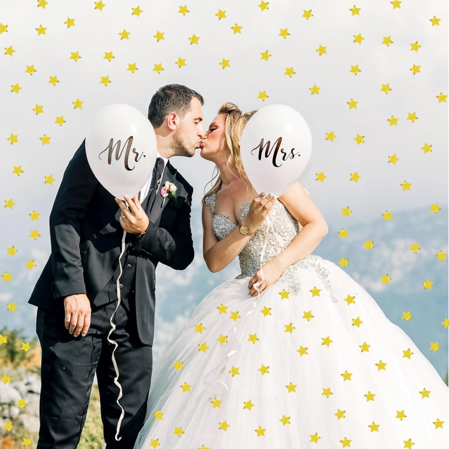 Confetti Star Glitter Sequins Table Confetti Metallic Foil Star for Wedding Birthday Festival Engagemetn Christamas New Year Theme Party Celebrations Favor Party Supplies(Gloden Star10mm)