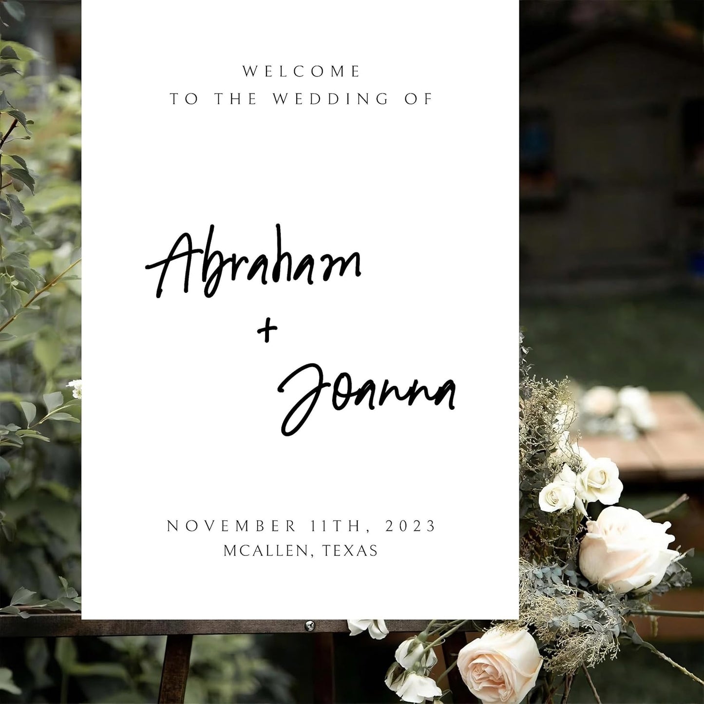 Wedding Welcome Sign, Wedding Welcome, Calligraphy Welcome sign