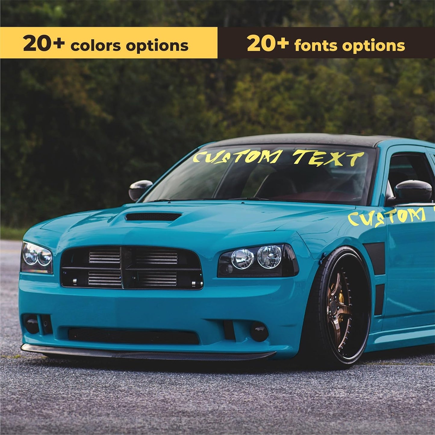 Custom Decals for Cars - Personalized Vinyl Lettering Decal - Custom Vinyl Lettering for Car - Waterproof Personalized Decal Stickers - Car Lettering