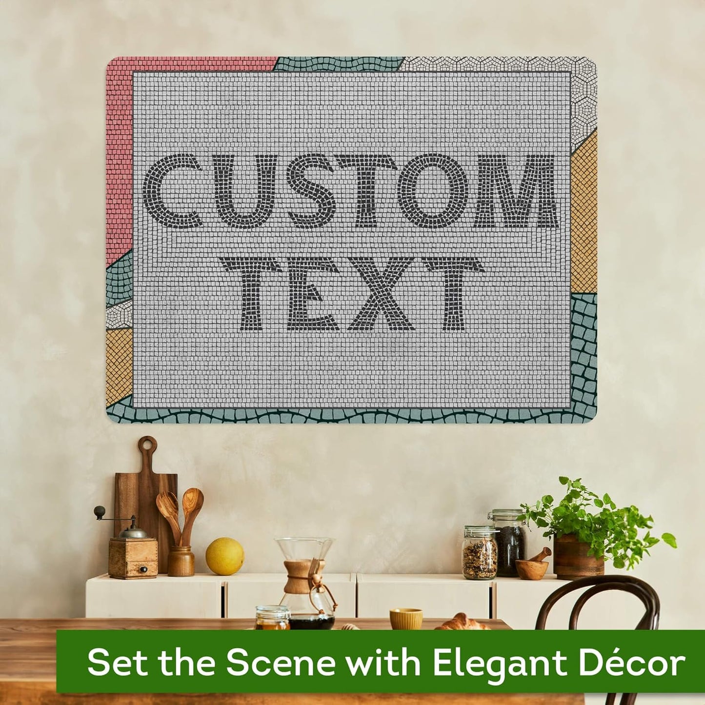 Custom Sign, Custom Street Sign, 11 Font Colors, 13 Font Styles, 4 Hole Options, 22 Sizes, 36x48 Inches, Rust Free DiBound, Fade Resistant, Made in USA by My Sign Center (Fauxsaic 2)