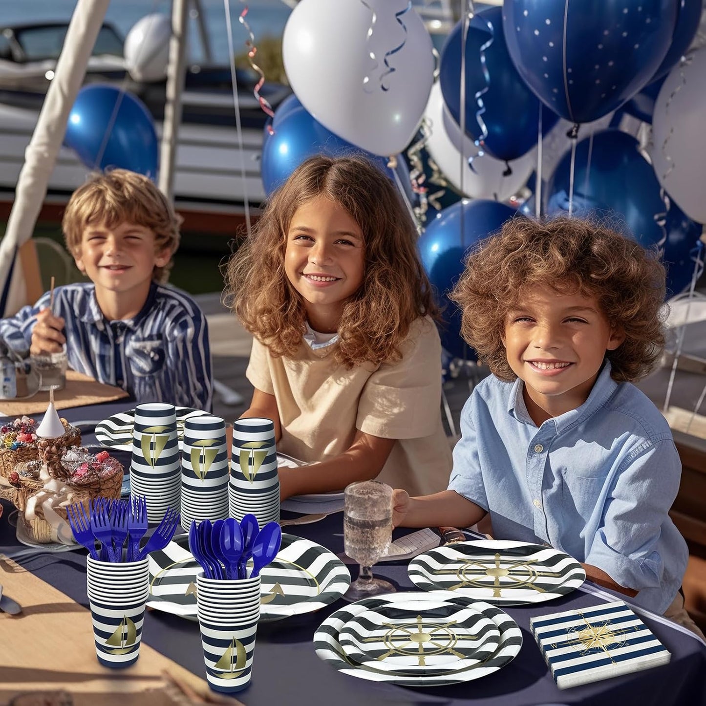 Nautical Decorations & Tableware - Party Supplies for 20 Guests