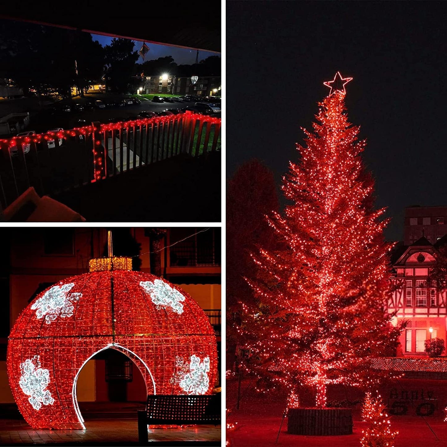 66Ft 200LED Fairy Lights Plug in, Waterproof String Lights Outdoor & Indoor 8 Modes with Timer, Valentines Light Bedroom Decor, Twinkle Light for Girl's Room Garden Christmas Decorations (Red)