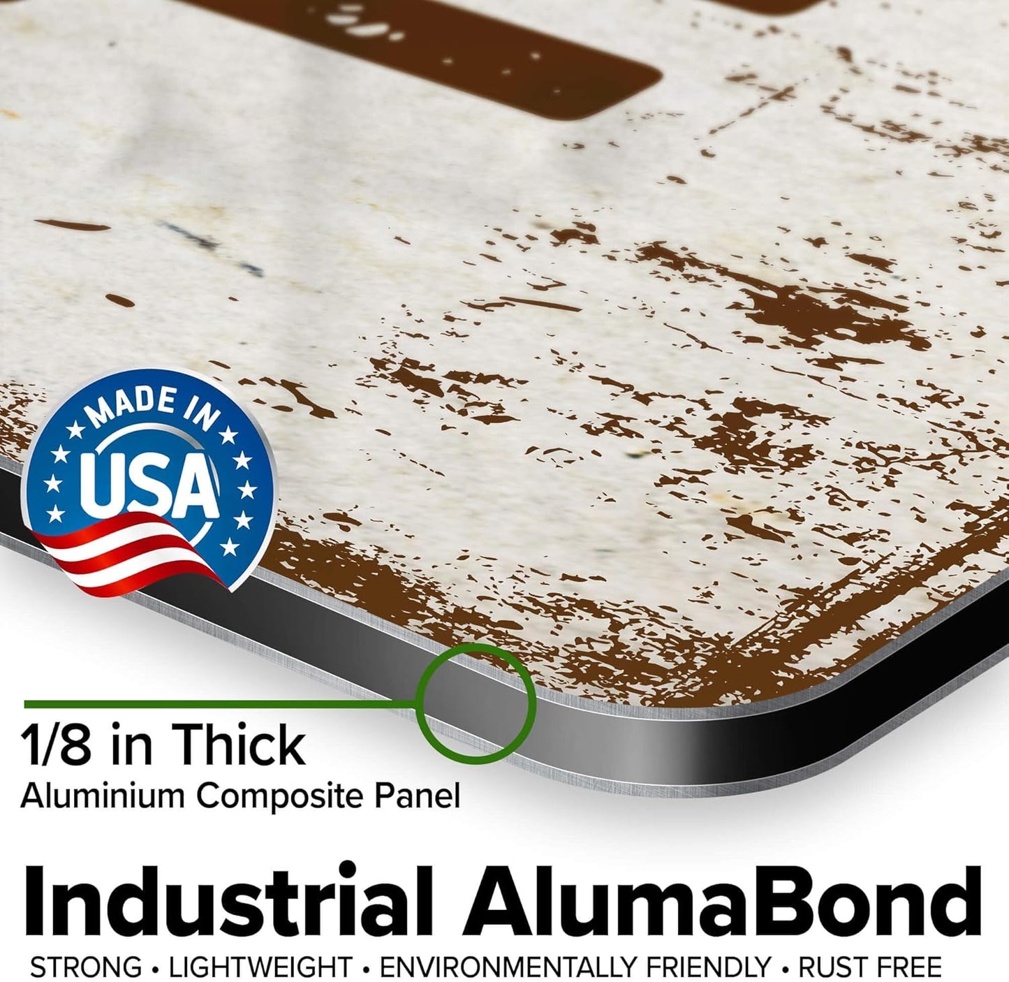 Custom Sign, Custom Street Sign, 11 Font Colors, 13 Font Styles, 4 Hole Options, 22 Sizes, 24x24 Inches, Rust Free DiBound, Fade Resistant, Made in USA by My Sign Center (Rustic)