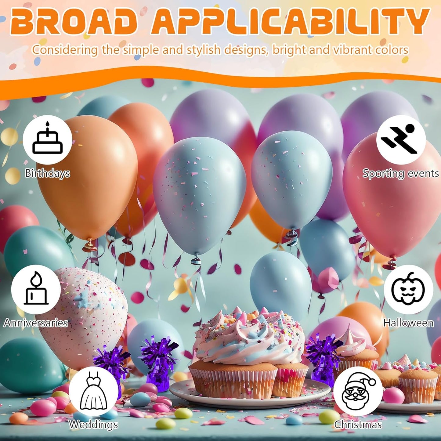 8 Pcs Purple Metallic Balloon Weights Holder Anchors Balloon Holder Weights for Helium Balloons Birthday Graduation Party Christmas Wedding Celebration Decoration (Purple)