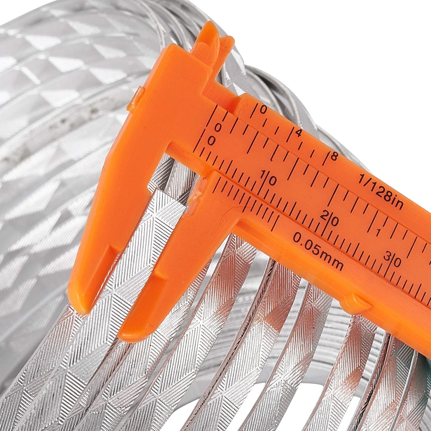 Fashewelry 32.8 Feet 5mm Aluminum Flat Artistic Wire Silver Bendable Metal Craft Wire for Beading for Bezel Sculpting Armature Jewelry Making Gem Metal Wrap