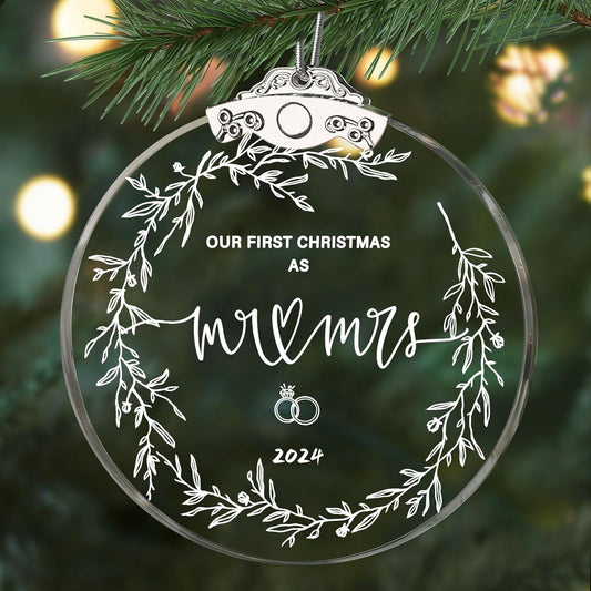 2024 Wedding Gifts: 1st Married Christmas Ornament, Bridal Shower & Newlywed Gifts