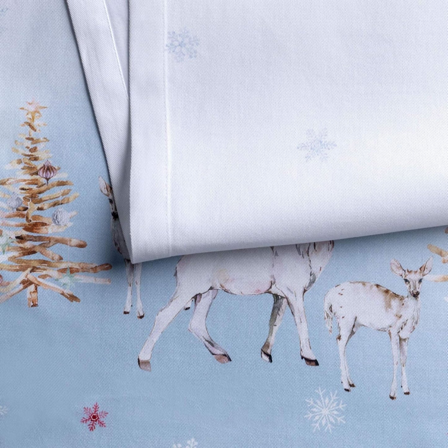 Maison d' Hermine Table Runner 100% Cotton Single Layer Table Runners 36 inches Long for Thanksgiving Christmas Decorations Home Kitchen Dining Party Wedding (Fairy Tale Forest, 14.5" x 36")