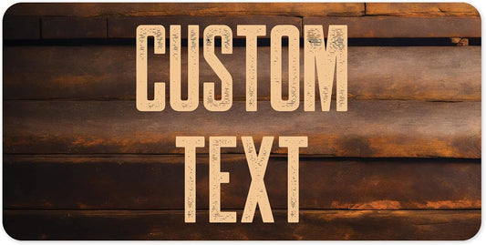 Custom Sign, Custom Street Sign, 11 Font Colors, 13 Font Styles, 4 Hole Options, 22 Sizes, 9x18 Inches, Rust Free DiBound, Fade Resistant, Made in USA by My Sign Center (Vintage Wood)