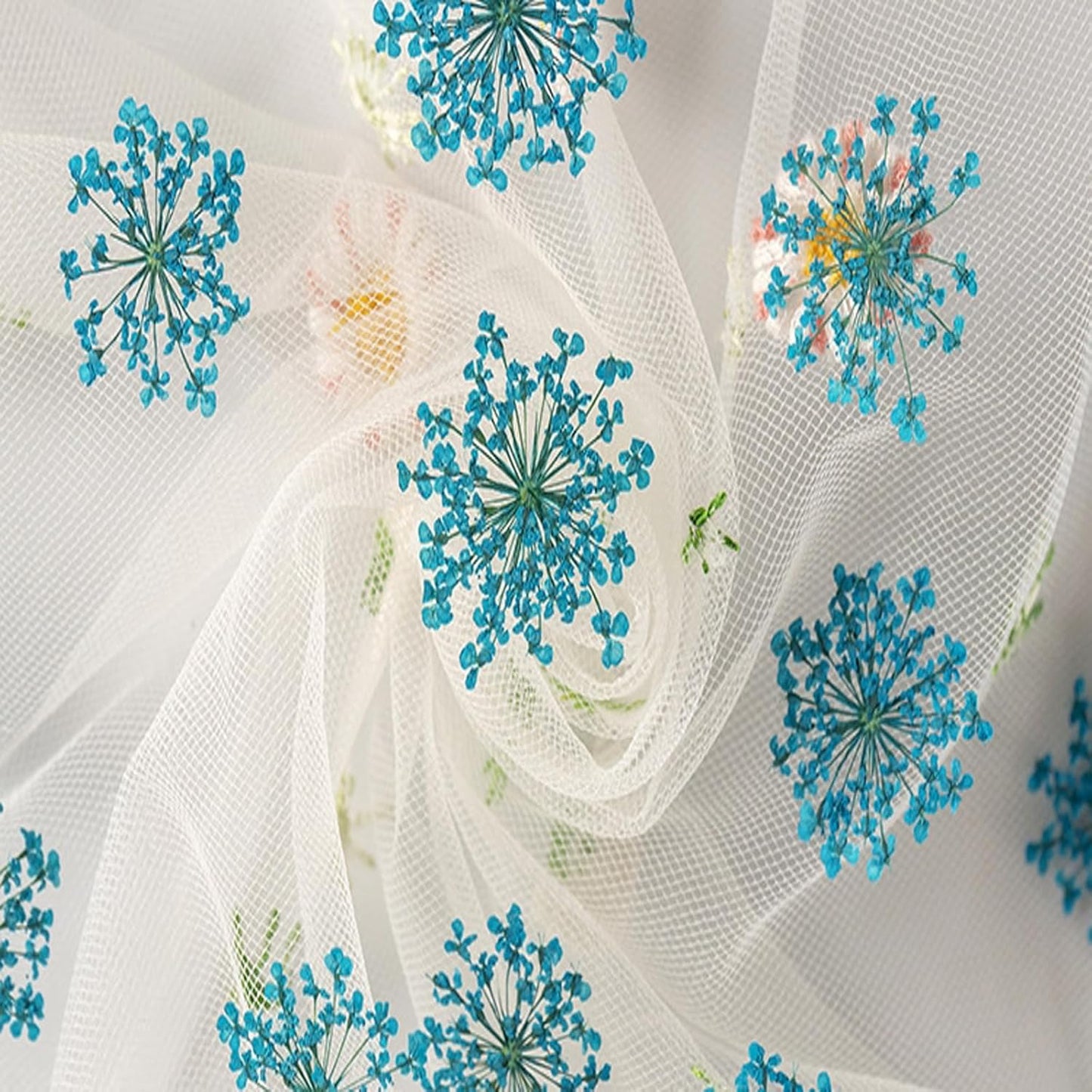 60 Pcs Dried Pressed Flowers for Resin DIY Art Crafts Natural Dry Floral Epoxy Jewelry Real Lace Flower Decor Cakes Phone Cases Candles Handmade Soap Mix Lace Flower