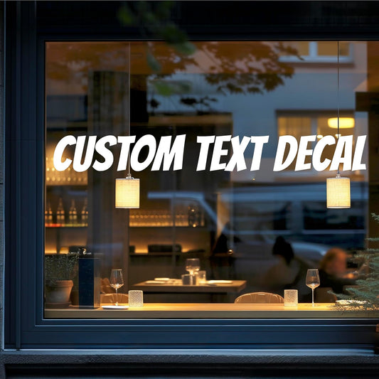 Custom Window Lettering - Custom Vinyl Decal Sticker Letters - Custom Decal Text Sticker - Personalized Vinyl Text Decal for Window