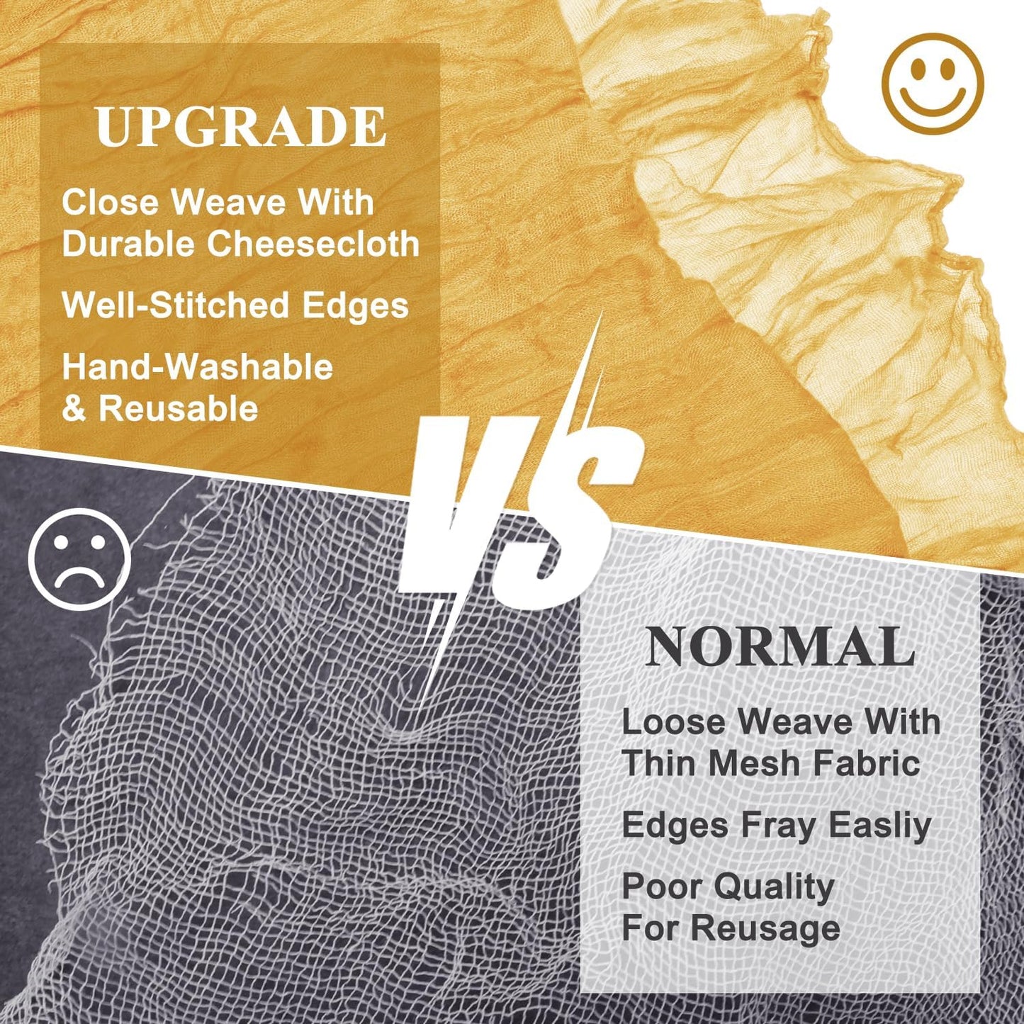 Asee'm 12pcs Cheesecloth Table Runner 120 Inches Long Gold Boho Gauze Cheese Cloth Runner 10FT Rustic Sheer Table Runners for Christmas Wedding Party Baby Shower Spring Easter Decoration