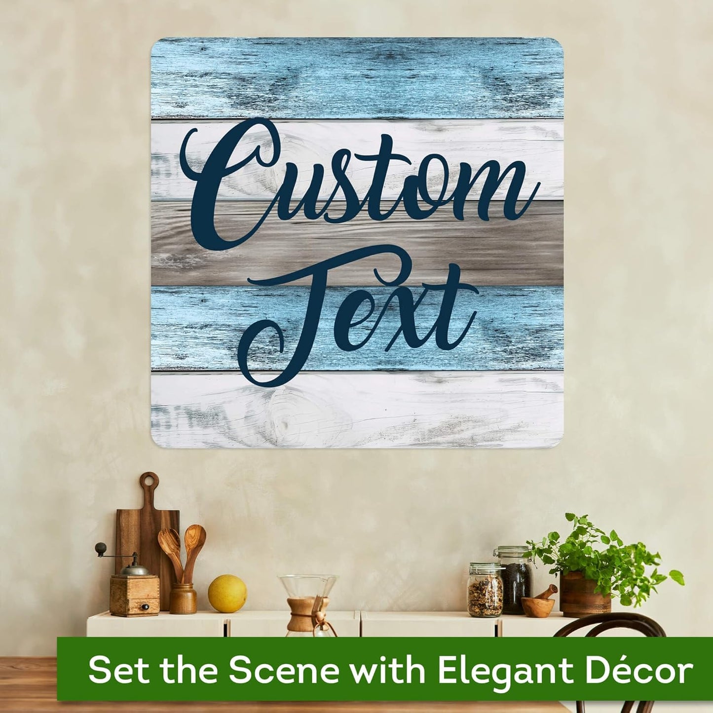 Custom Sign, Custom Street Sign, 11 Font Colors, 13 Font Styles, 4 Hole Options, 22 Sizes, 36x36 Inches, Rust Free DiBound, Fade Resistant, Made in USA by My Sign Center (Coastal)