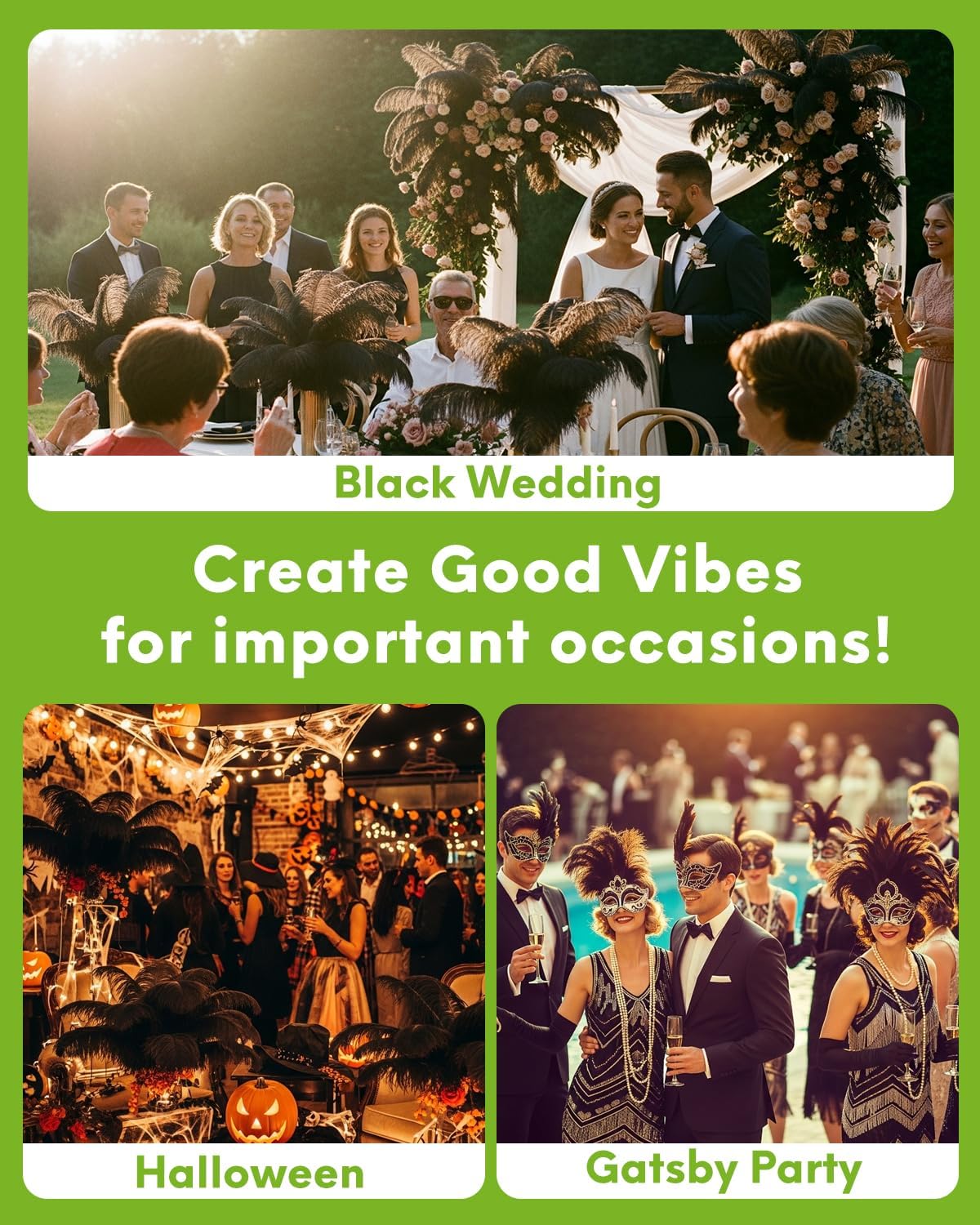 NEWONG 30pcs White Ostrich Feathers Natural Bulk 8-10inch(20-25cm) Vase Craft Wedding Home Party Centerpieces Christmas Day Decoration