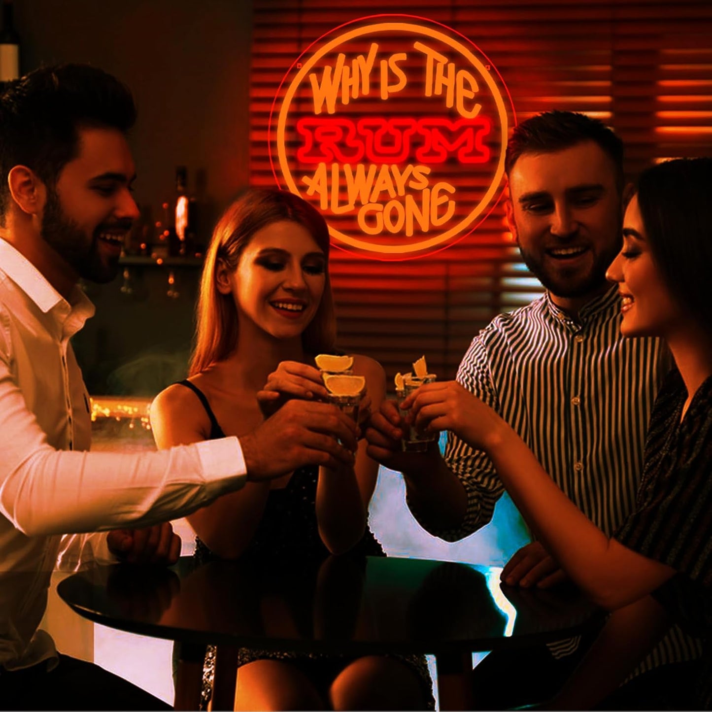 Beer Neon Sign for Wall Decor Bar Signs for Home Bar Decoration for Home Rum Neon Light for Man Cave Beer LED Light Up Sign for Bedroom Shop Party Club Wall Decor Gifts for Men Size12.9*12.9in(JTD236)