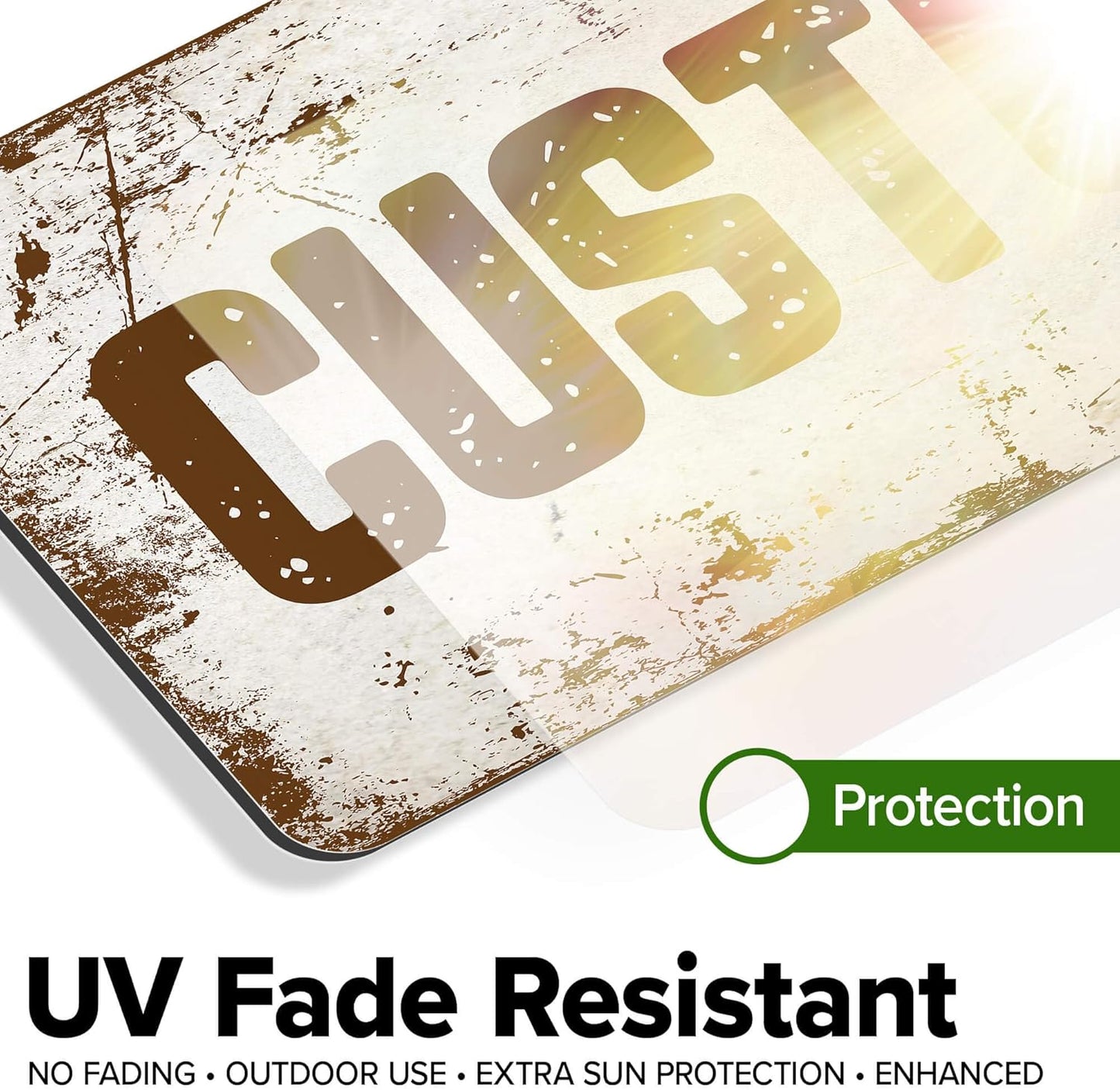 Custom Sign, Custom Street Sign, 11 Font Colors, 13 Font Styles, 4 Hole Options, 22 Sizes, 6x18 Inches, Rust Free DiBound, Fade Resistant, Made in USA by My Sign Center (Rustic)