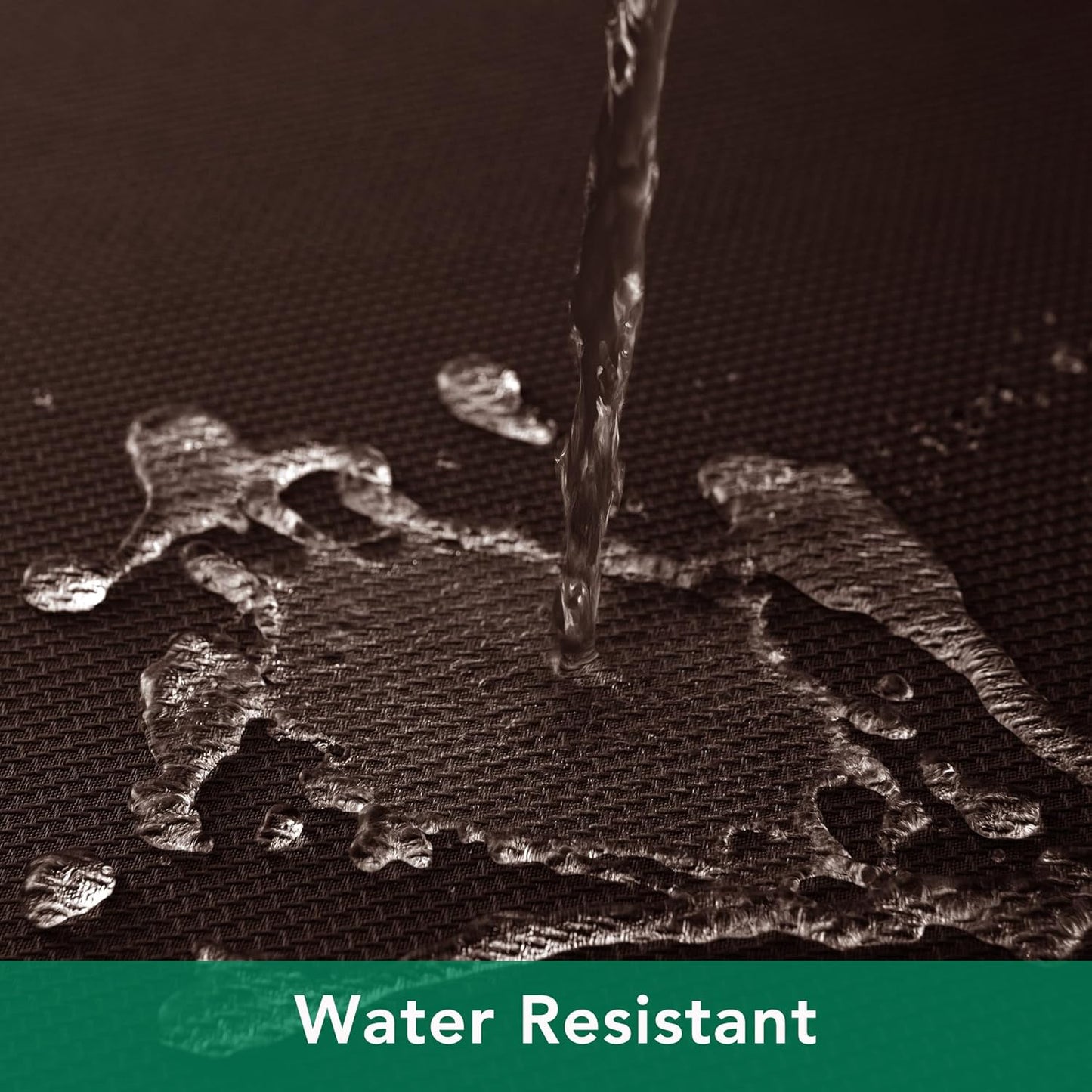 Biscaynebay Textured Fabric Square Tablecloth 90x90 Inch, Brown Water Resistant Card Table Cloth Folding Table Cover for Dining, Kitchen, Wedding and Parties etc. Machine Washable