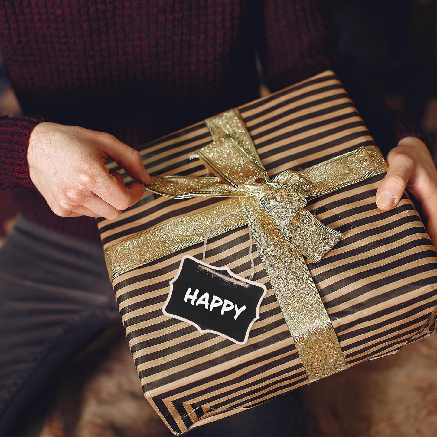 10PCS Mini Chalkboard Signs, 2 Styles Hanging Chalkboard Signs for Food, Food Sign for Buffet, Multifunction Message Boards/Table Numbers/Decanter Tags