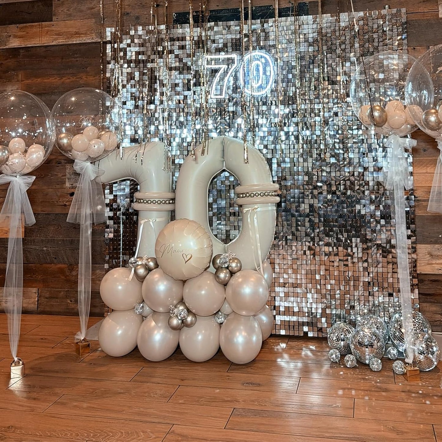 40 Inch Cream Number 7 Balloon, Beige Large Self Inflating Foil Balloons for 7th Birthday Decoration Boys Girls, Digital 7 Helium Balloon for Women Men Birthday Baby Shower Anniversary Party Supplies