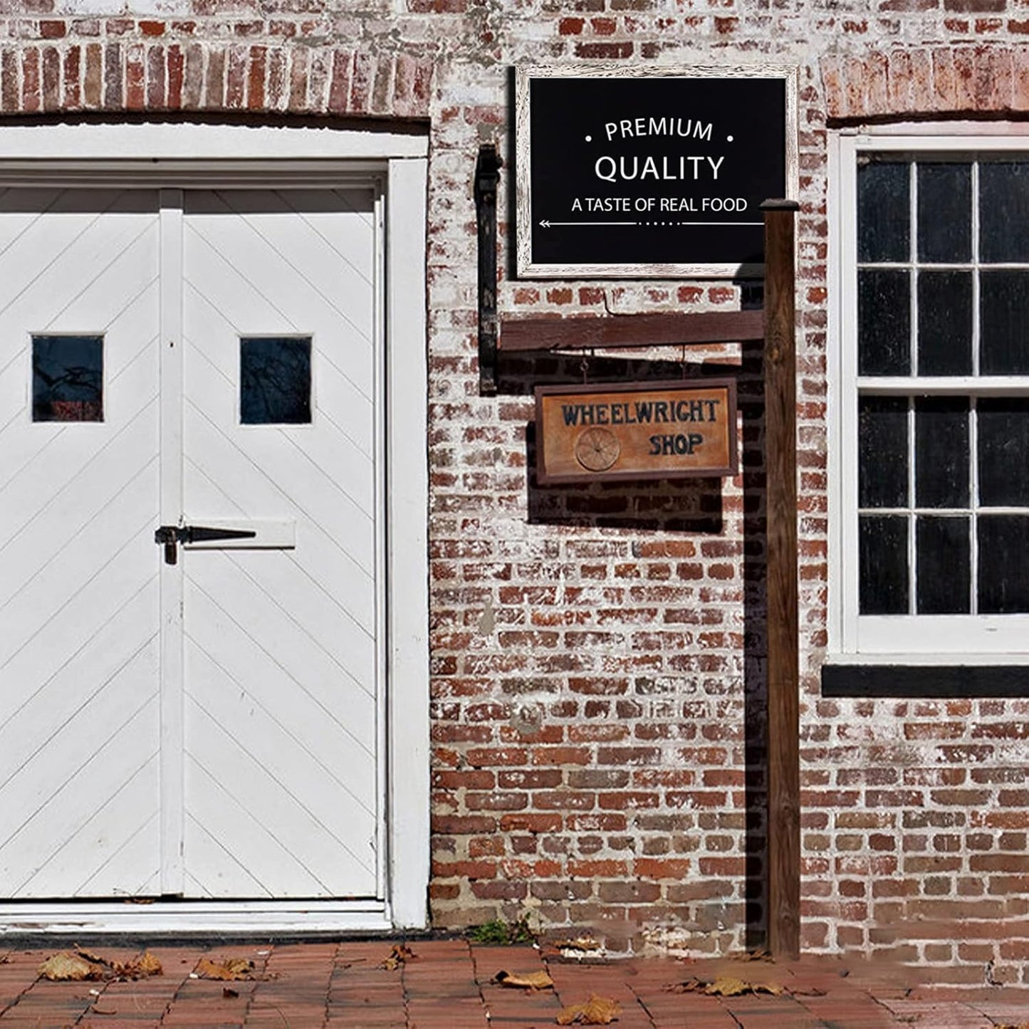 Chalkboard 12x16 inches, 3 Pack Non-Magnetic Blackboard, Rustic White Wooden Framed Chalkboards for Wedding, Kitchen and Home Decor