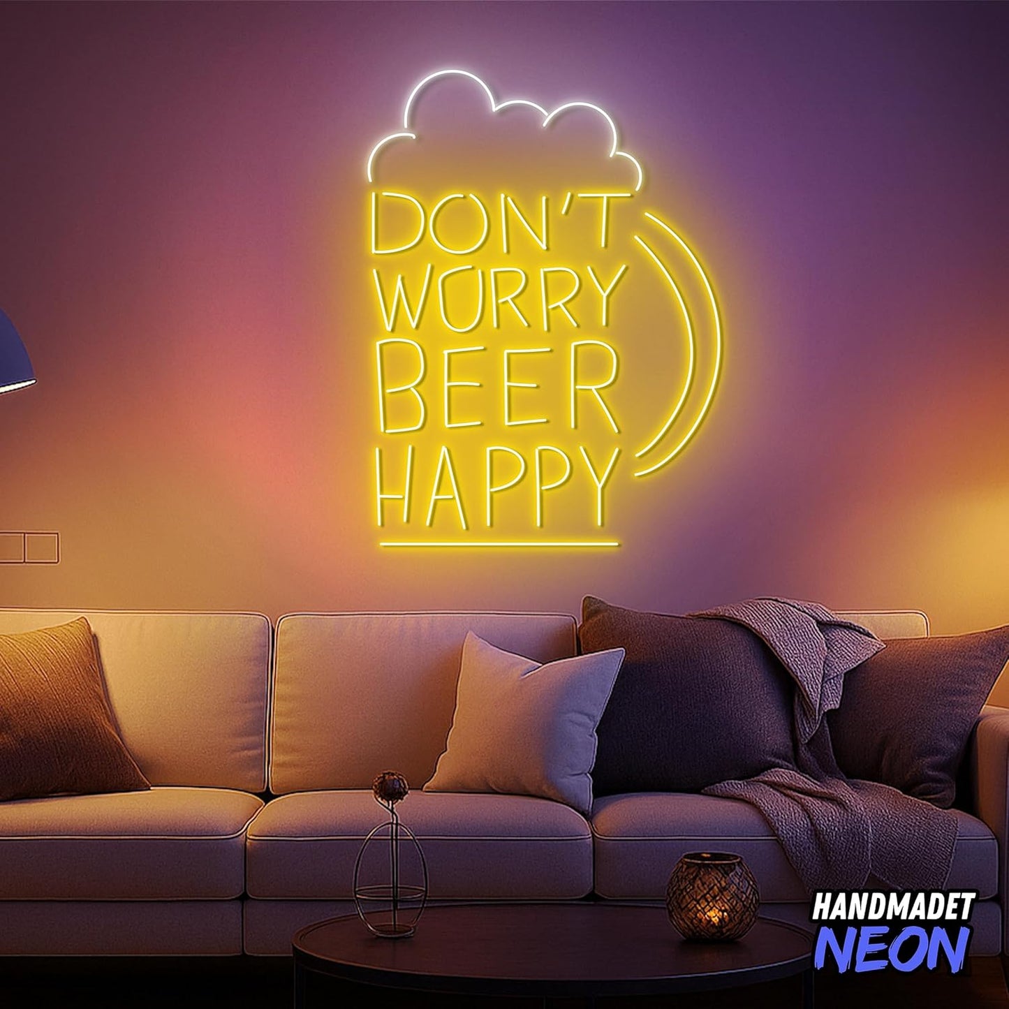 Handmadetnoensign Personalized Billiards Neon Sign, Custom Billiard Decor Led Light, Decorative Wall Art Lights Signs, Lounge, Game Room Gifts For Friends, Kids, Dad, Brother (Beer)