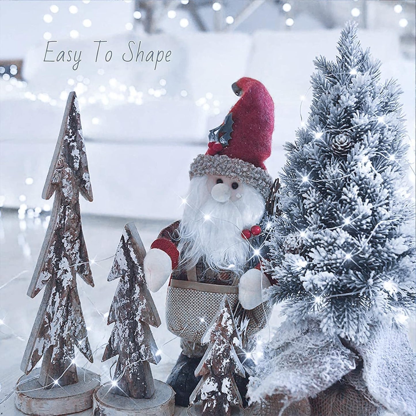 24 Pack LED Fairy Lights Battery Operated 7Ft 20Led Mini String Lights Waterproof Christmas for Mason Jars Bedroom DIY Party Wedding Christmas Decor Pink