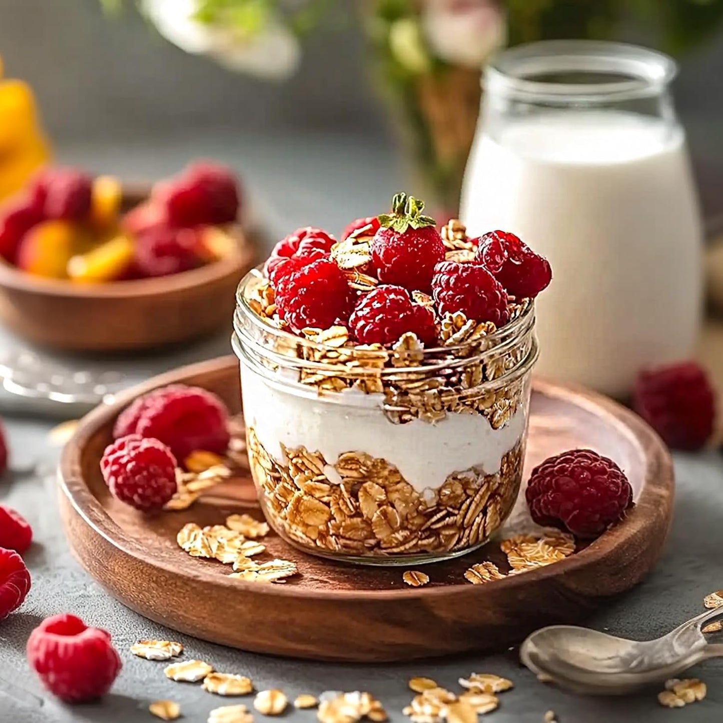 ComSaf Wide Mouth 8 oz Mason Jars with Lids, 6 Pcs Small Mason Containers, Canning Jars, 8oz Glass Jar with Lid, Canning Jars for Jams, Jelly, Sauces, Desserts, chia pudding, Pickle, Gift