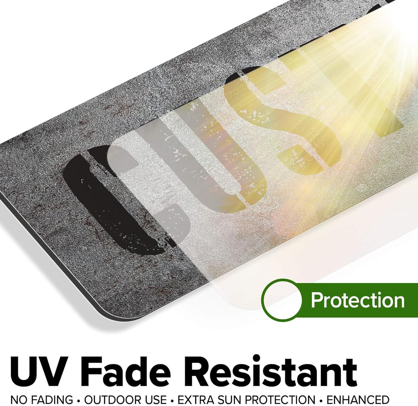 Custom Sign, Custom Street Sign, 11 Font Colors, 13 Font Styles, 4 Hole Options, 22 Sizes, 4x18 Inches, Rust Free DiBound, Fade Resistant, Made in USA by My Sign Center (Grunge Metal)