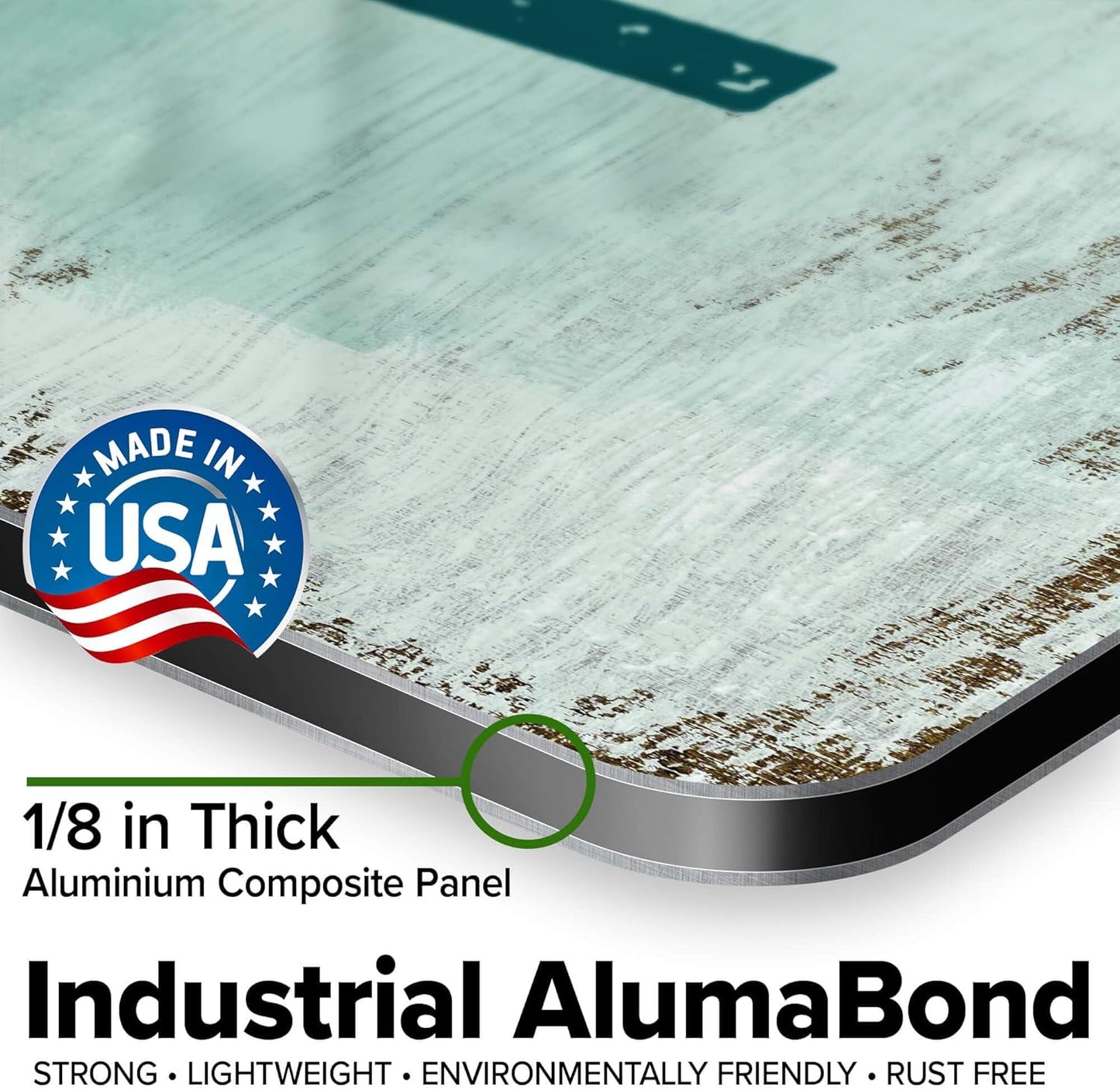 Custom Sign, Custom Street Sign, 11 Font Colors, 13 Font Styles, 4 Hole Options, 22 Sizes, 24x24 Inches, Rust Free DiBound, Fade Resistant, Made in USA by My Sign Center (Shabby Chic)