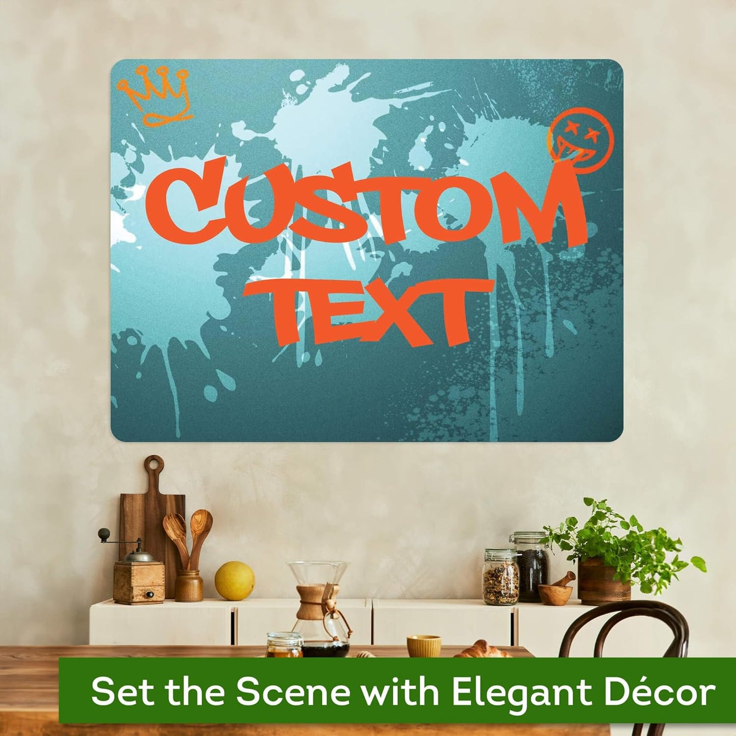 Custom Sign, Custom Street Sign, 11 Font Colors, 13 Font Styles, 4 Hole Options, 22 Sizes, 36x48 Inches, Rust Free DiBound, Fade Resistant, Made in USA by My Sign Center (Graffiti)