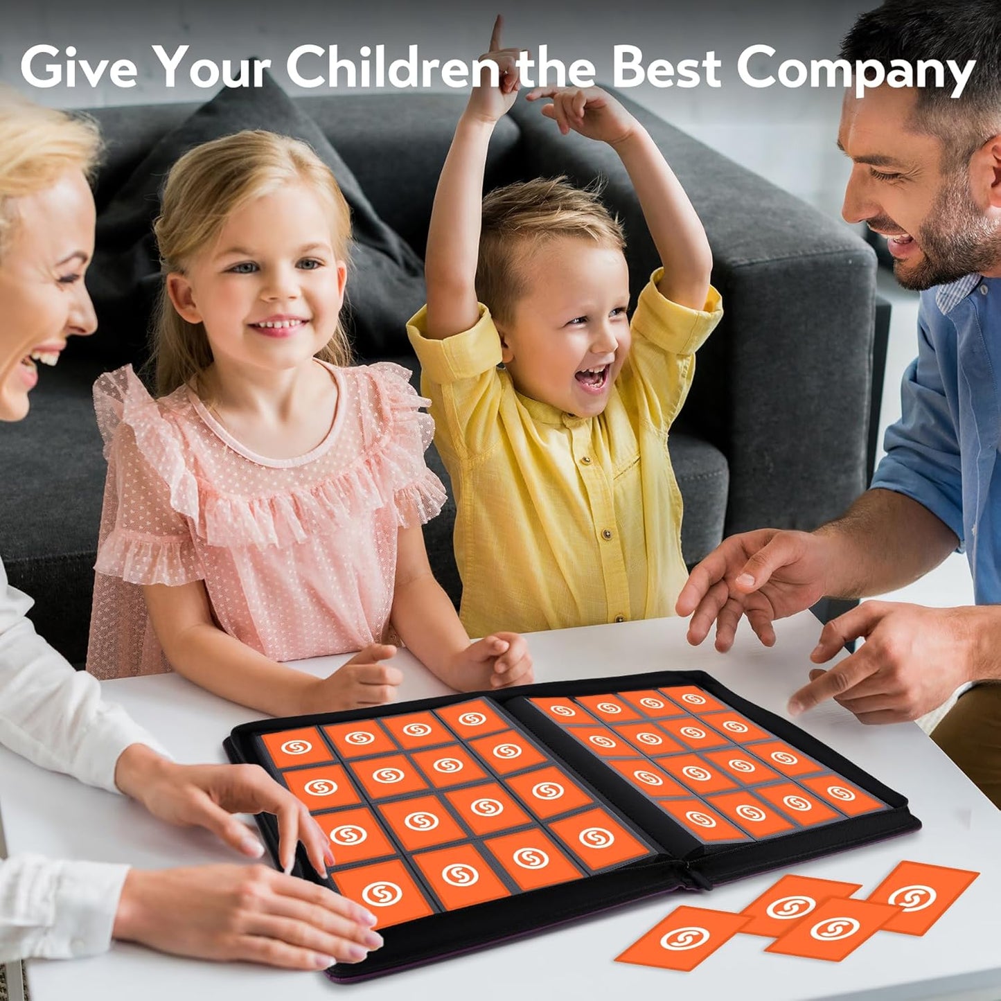 1000+ Pockets Trading Card Binder, Premium 16 Pocket Card Binder, Ringless Side Loading Collection Album Holder Folders for MTG, TCG, Game Cards & Sports Cards (Orange)