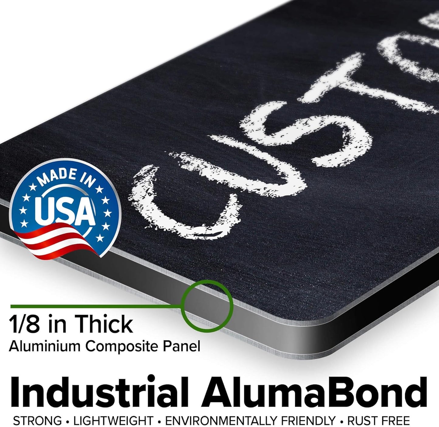 Custom Sign, Custom Street Sign, 11 Font Colors, 13 Font Styles, 4 Hole Options, 22 Sizes, 6x18 Inches, Rust Free DiBound, Fade Resistant, Made in USA by My Sign Center (Chalkboard Black)