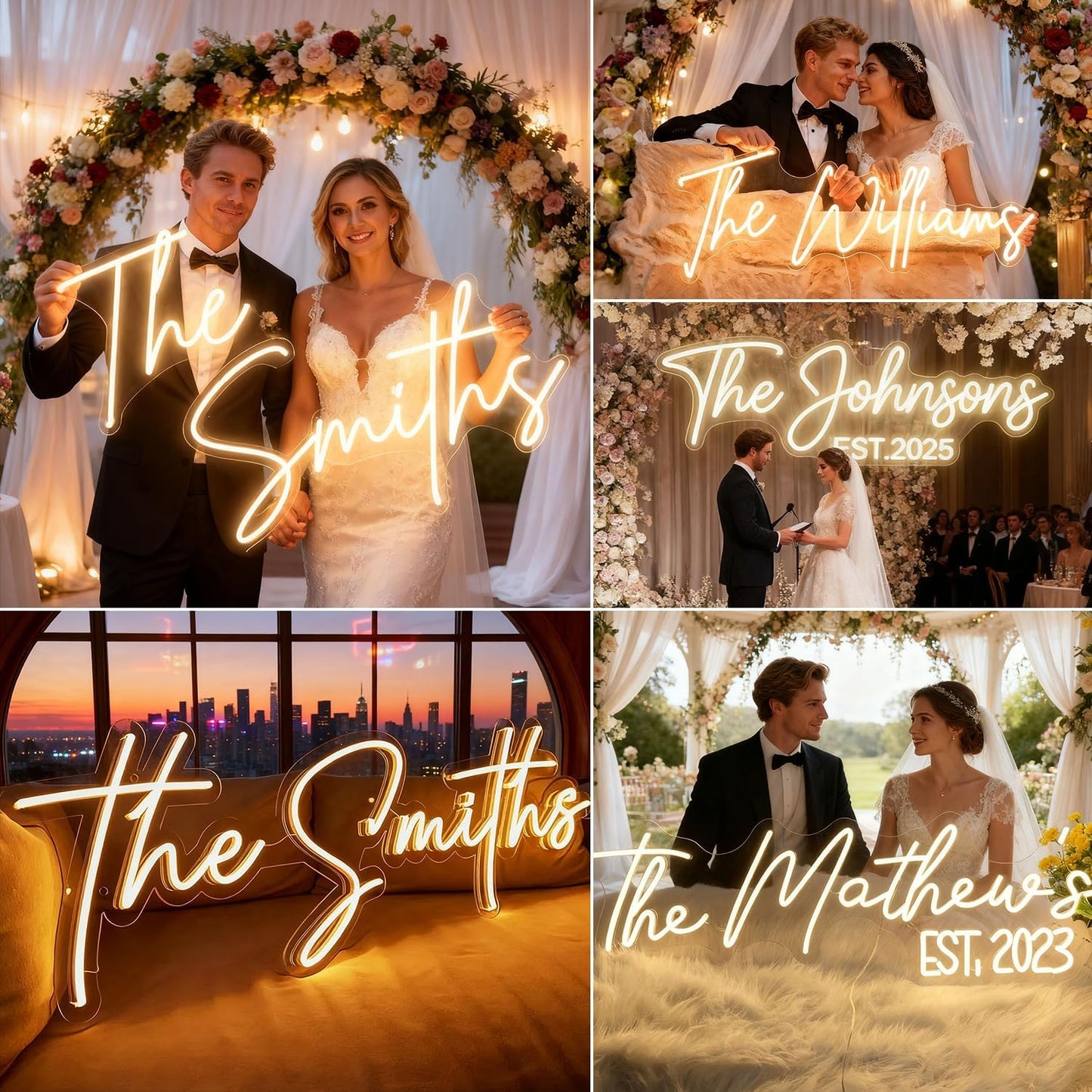 Custom Neon Sign for Wall Decor Personalized LED Neon Wedding Light Sign Customizable Bedroom Room Decor Aesthetic Birthday Gift