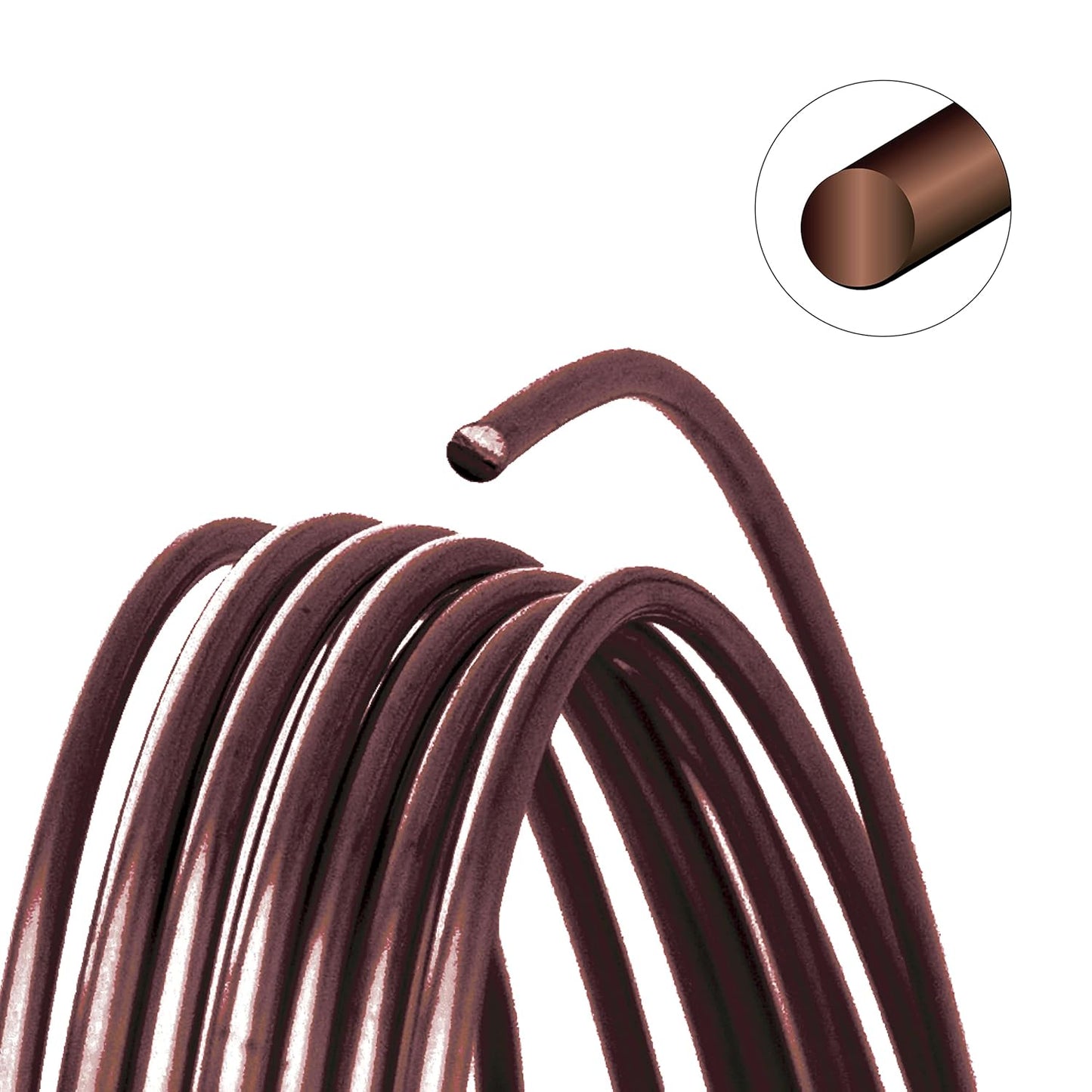 The Beadsmith Wire Elements Craft Wire – Tarnish Resistant, Soft Temper, Round, Smoke Quartz Color – 0.32mm, 28 Gauge, 40 Yard Spool – Jewelry Making, Wire Wrapping, & Other DIY Crafts