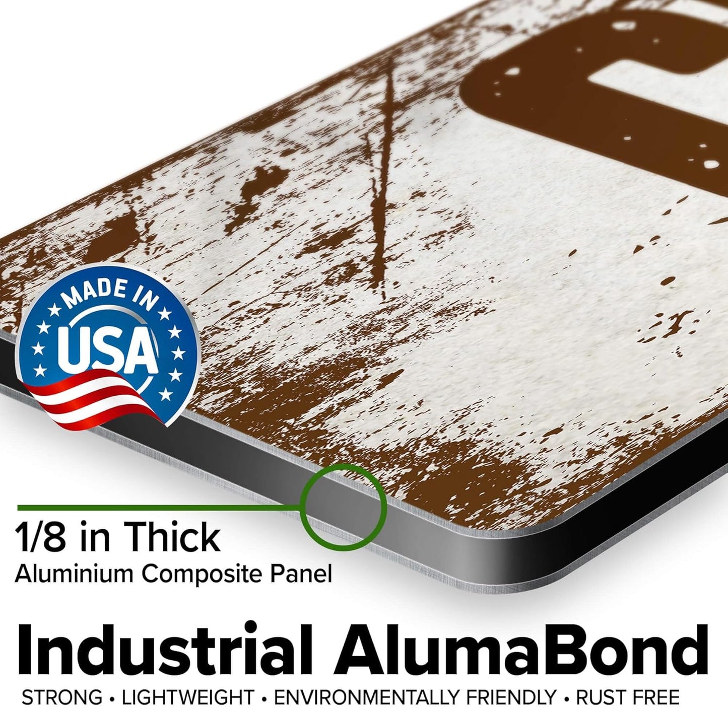 Custom Sign, Custom Street Sign, 11 Font Colors, 13 Font Styles, 4 Hole Options, 22 Sizes, 6x36 Inches, Rust Free DiBound, Fade Resistant, Made in USA by My Sign Center (Rustic)