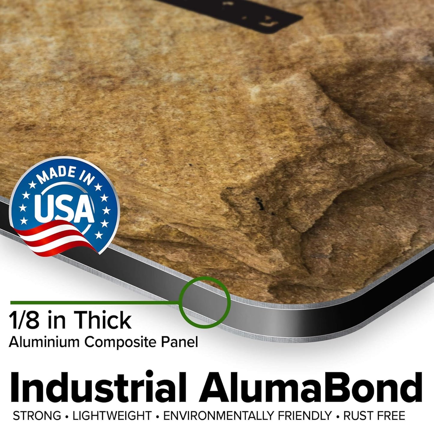 Custom Sign, Custom Street Sign, 11 Font Colors, 13 Font Styles, 4 Hole Options, 22 Sizes, 24x24 Inches, Rust Free DiBound, Fade Resistant, Made in USA by My Sign Center (Stone)