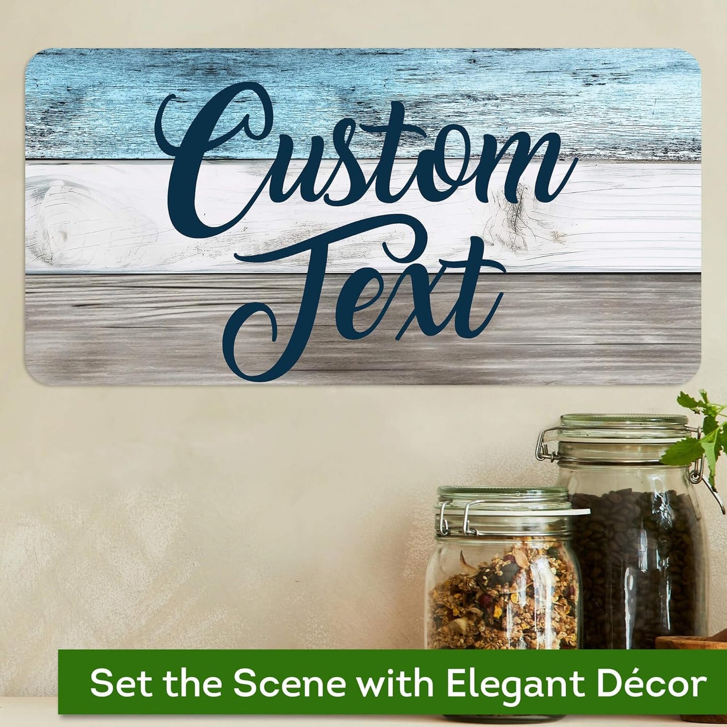 Custom Sign, Custom Street Sign, 11 Font Colors, 13 Font Styles, 4 Hole Options, 22 Sizes, 6x12 Inches, Rust Free DiBound, Fade Resistant, Made in USA by My Sign Center (Coastal)